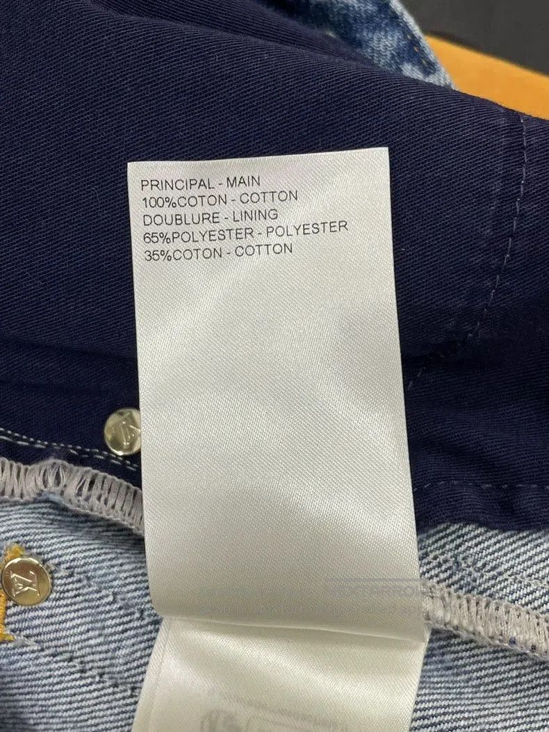 Louis Vuitton Louis Vuitton Blue Monogram High-Waist Denim Shorts. Size US 36 / EU 52 - 6 Thumbnail