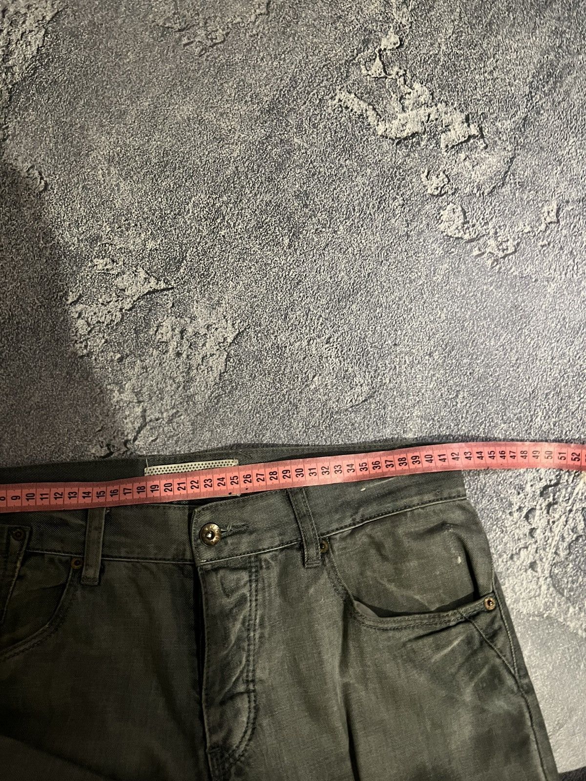Vintage Streetwear Grunge Y2K Gray Slim Jeans — Balenciaga Style Size US 33 - 6 Thumbnail