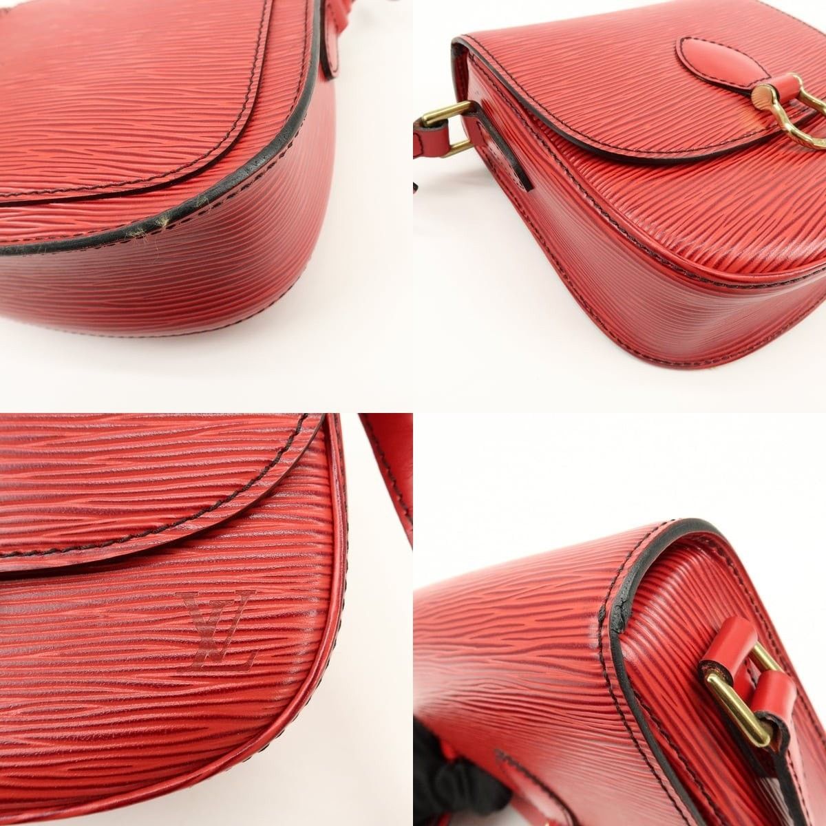 Louis Vuitton Louis Vuitton Epi Mini Saint Cloud Crossbody Bag Red Size ONE SIZE - 5 Thumbnail