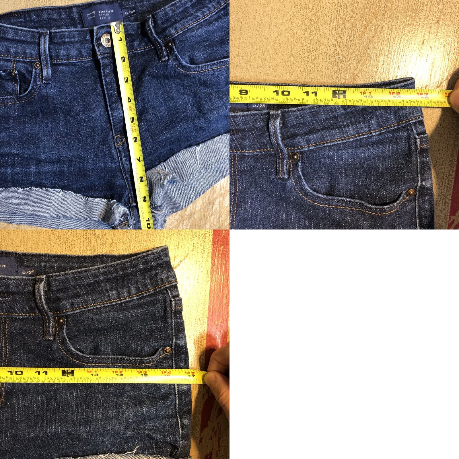 Levi's VINTAGE Levi's Shorts Womens 6 Blue Denim Cut-Off Frayed Hems Zip Fly Cuffed 80s 90s Bohemian Classic Designer Jeans Denim Shorts Womens Reg Size 28" / US 6 / IT 42 - 8 Thumbnail