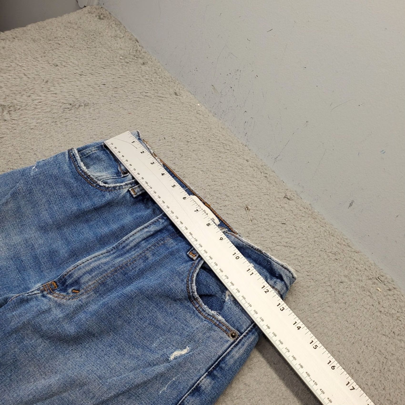 Abercrombie & Fitch Abercrombie & Fitch The Skinny High Rise Jeans Womens Size 0 Blue Denim Distressed Jeans Size 25" / US 0 / IT 36 - 3 Thumbnail