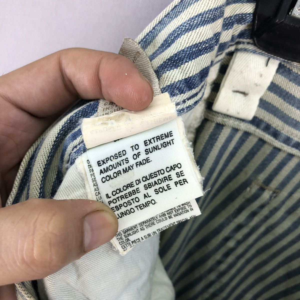 Diesel Archive 1990s Diesel Low Rise Hickory Faded Jeans Size 32" / US 10 / IT 46 - 18 Thumbnail