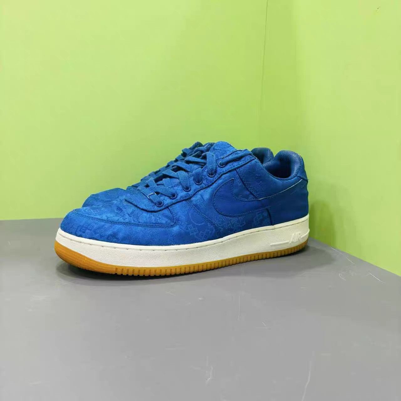 Nike Clot x Nike Air Force 1 Blue Silk K15 Size US 14 / EU 47 - 1 Thumbnail