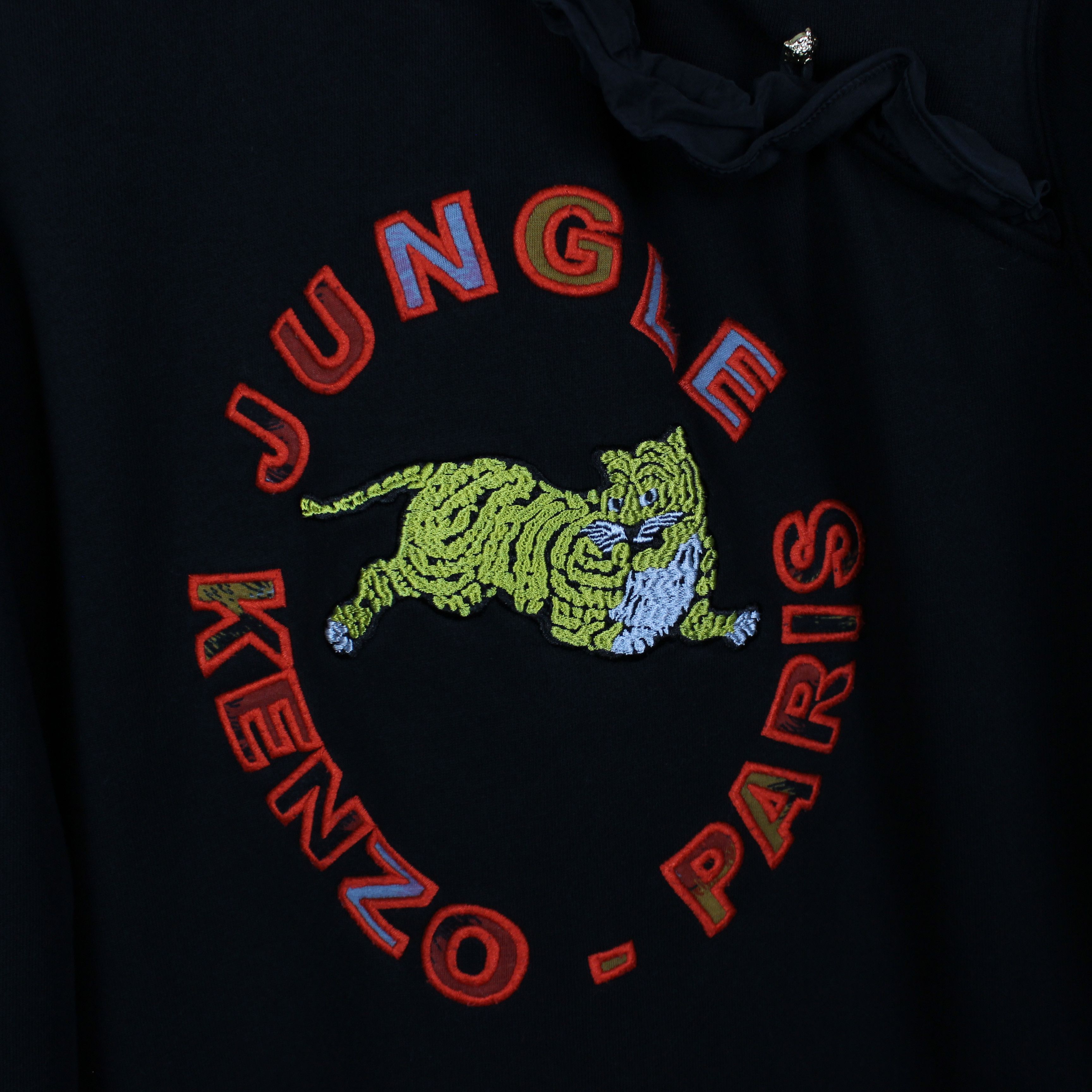 H&M × Kenzo KENZO & H&M Black Logo Jungle Sweatshirt Jumper Size M Size M / US 6-8 / IT 42-44 - 4 Thumbnail