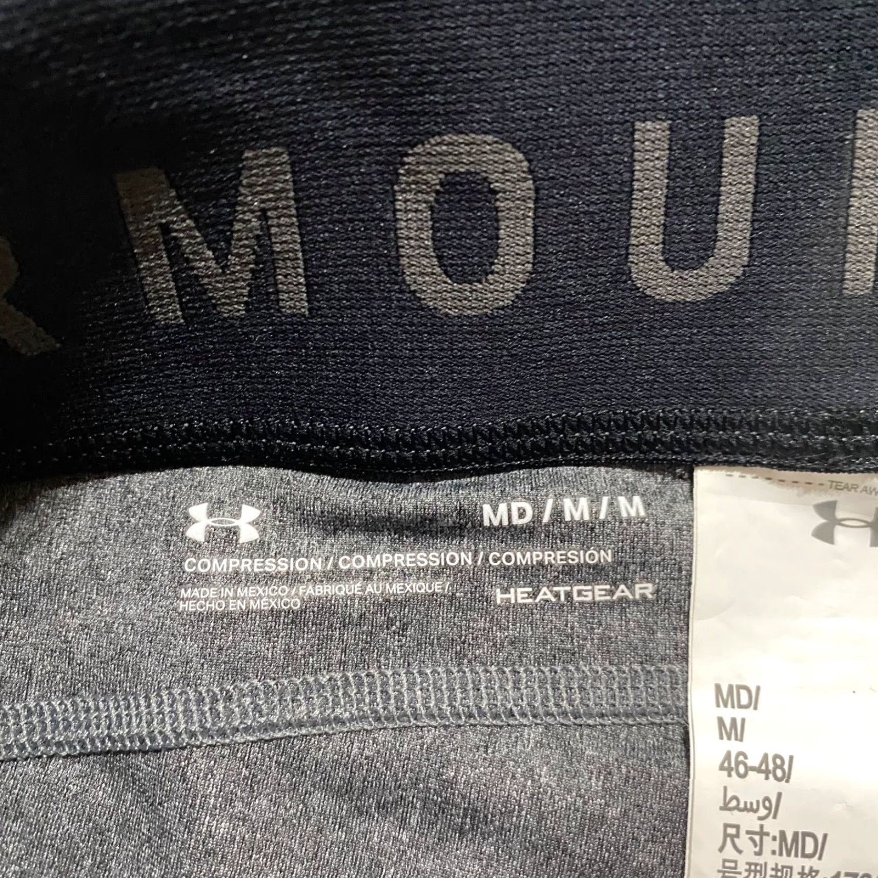 Under Armour Under Armour Womens Pants Gray Crop Heatgear Leggings Pull On Compression Size 32" / US 10 / IT 46 - 3 Thumbnail
