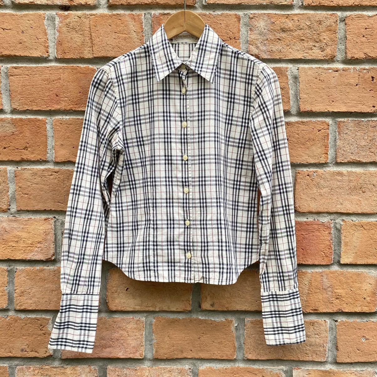 Burberry Burberry White Soft Novacheck Shirt Size S / US 4 / IT 40 - 14 Thumbnail