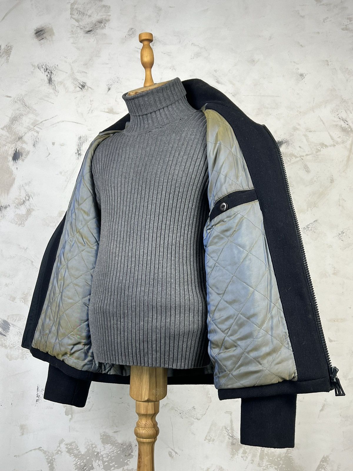 Henri Lloyd Vintage Henri Lloyd Navy Wool Bomber Jacket Size M Size US M / EU 48-50 / 2 - 9 Thumbnail