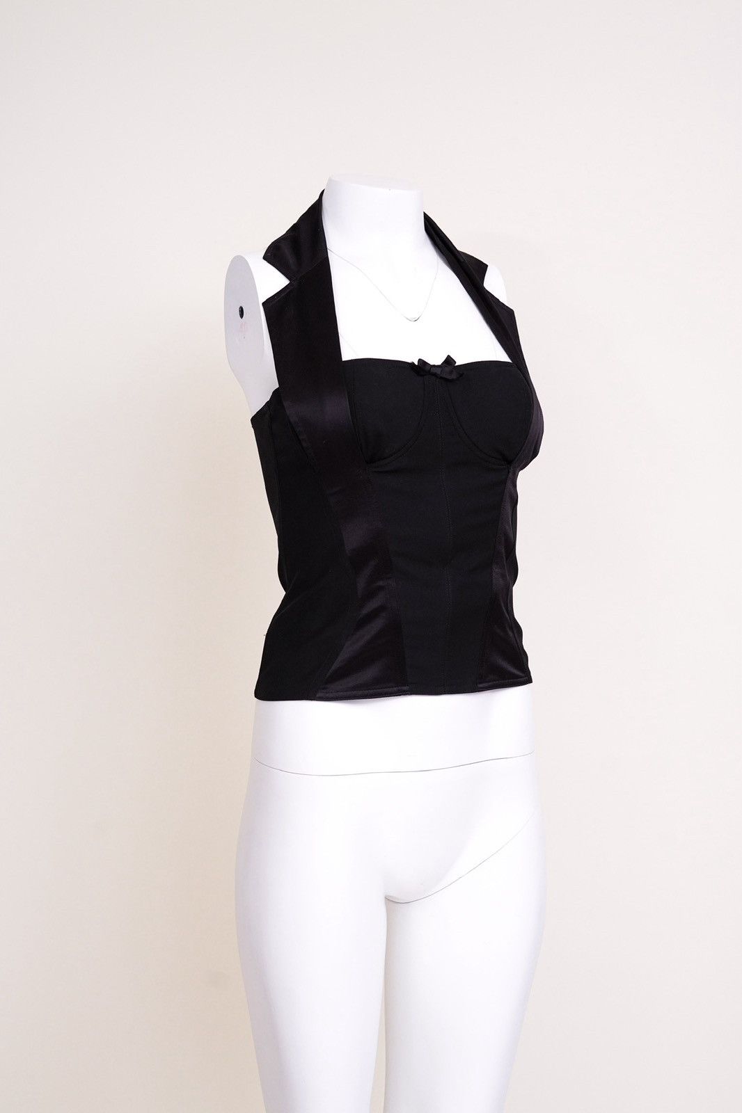 Dior Christian Dior Black 2005 Square Neckline Halter Top Size M / US 6-8 / IT 42-44 - 3 Thumbnail