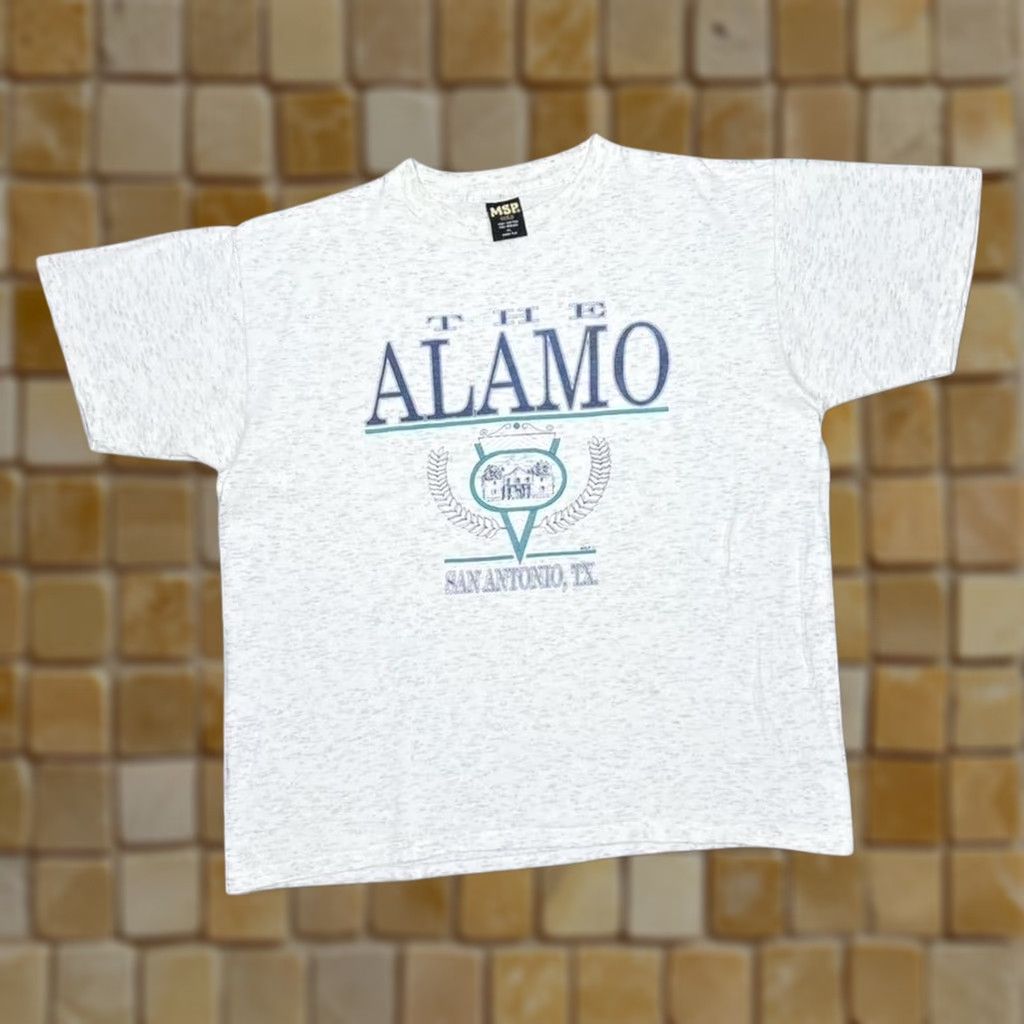 Vintage VINTAGE MSP Gold The Alamo “San Antonio, TX” T-Shirt XL Slim? Size US XL / EU 56 / 4 - 1 Thumbnail