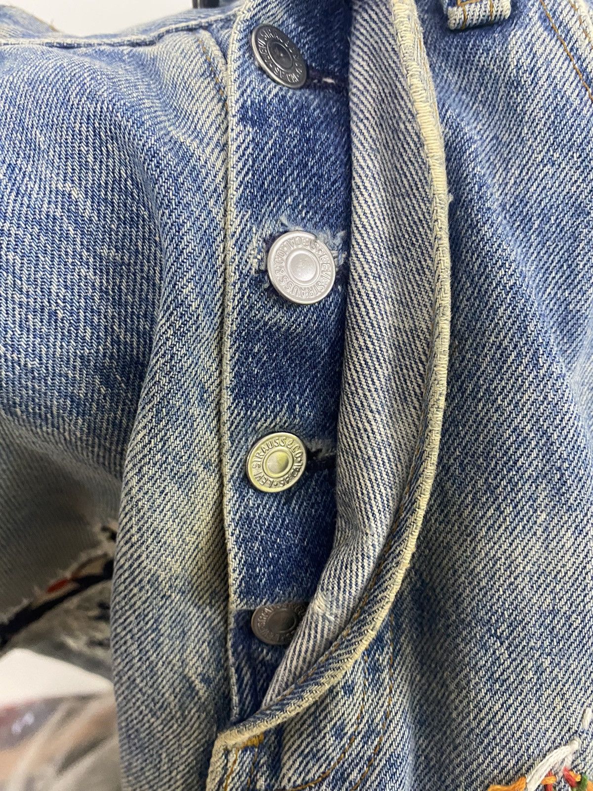 Levi's 💥LEVIS 501 90s REWORK INSPIRE BY KAPITAL BORO SASHIKO JAPAN Size US 32 / EU 48 - 22 Thumbnail