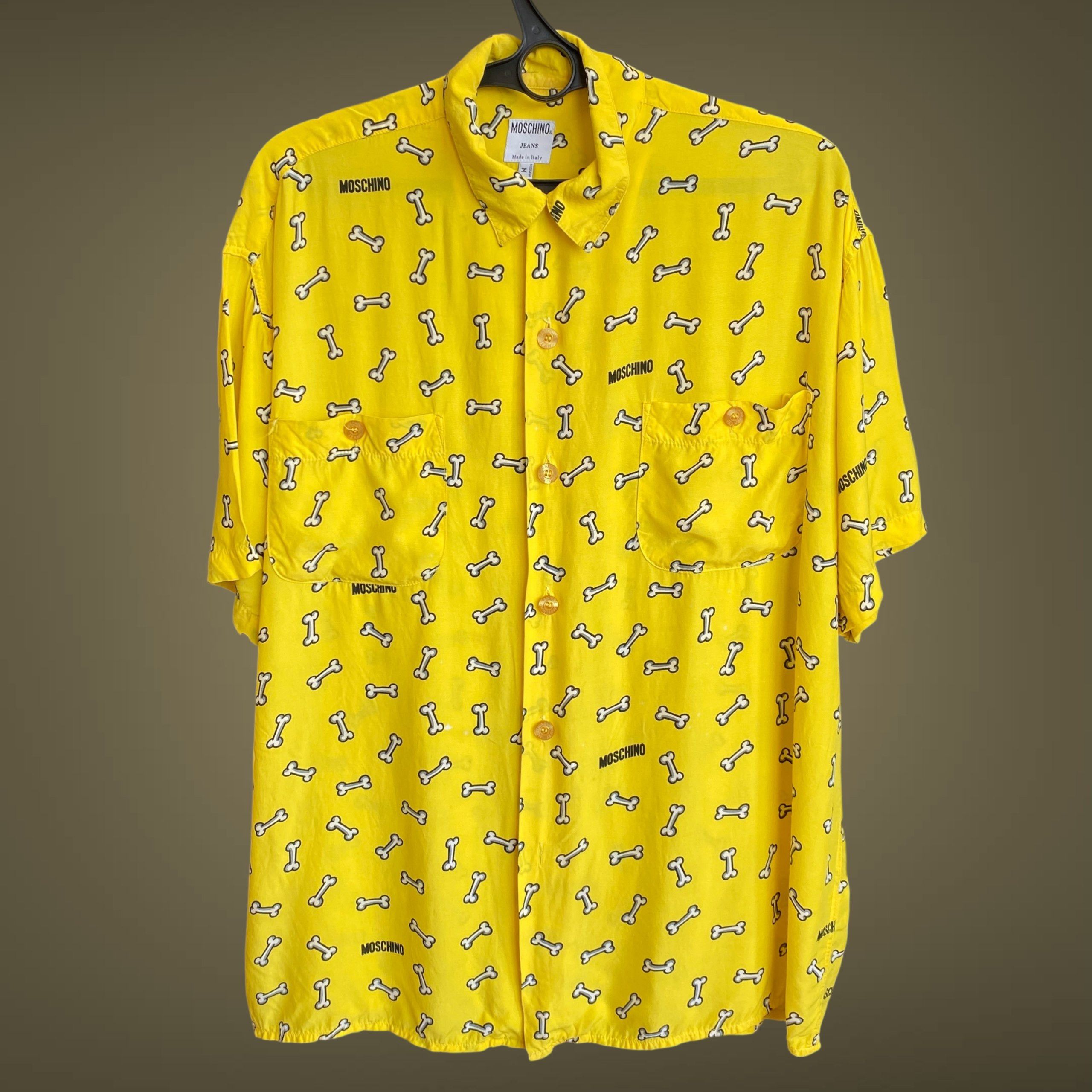 Moschino Moschino 90x Vintage Mens Shirt Size US M / EU 48-50 / 2 - 4 Thumbnail