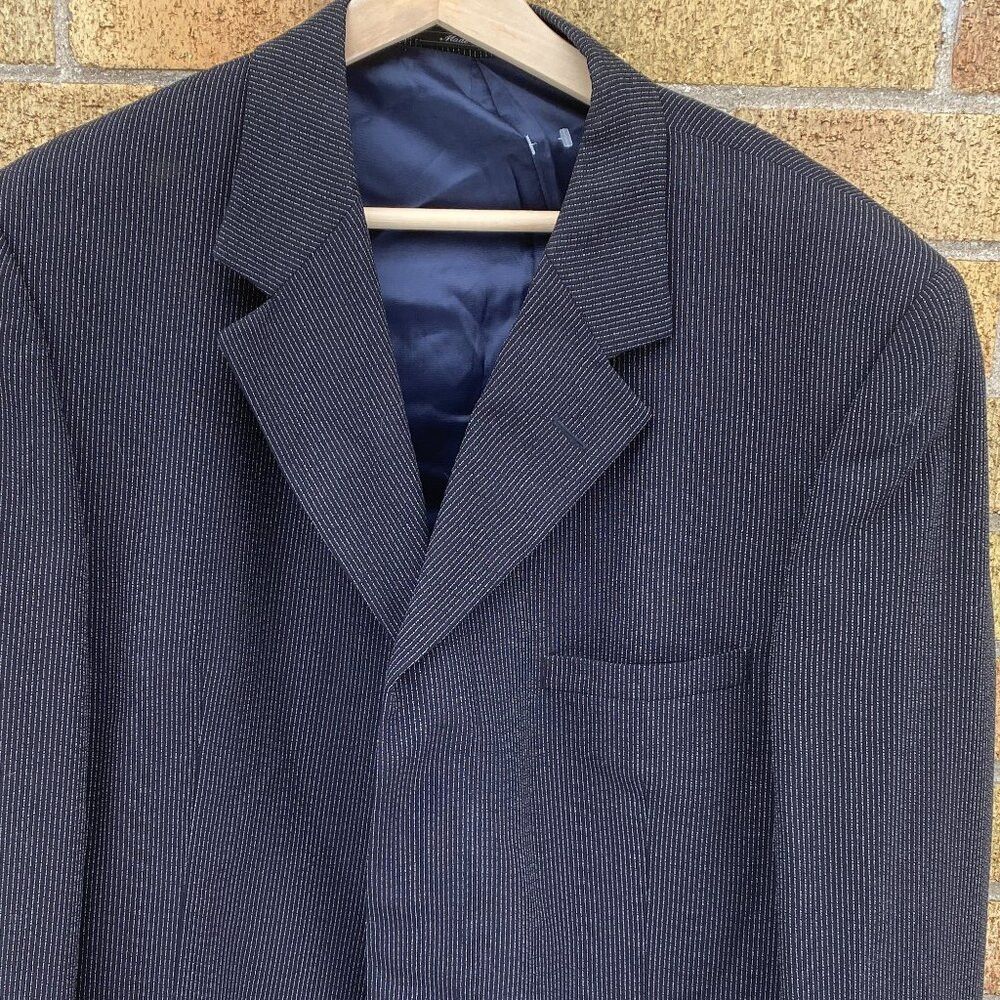 Versace × Vintage Vintage 90s Versace Classic V2 Striped Suit Jacket Size 56 Size 54L - 1 Thumbnail