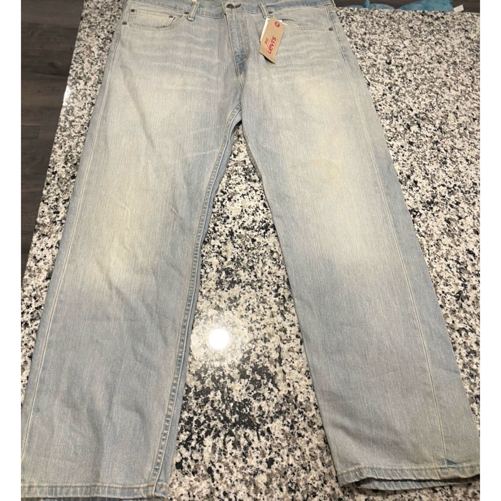 Levi's Levi's 505 Regular Jeans Men's 40x32 Light Stonewash Stretch Denim 5-Pocket Zip Closure Modern Straight Size US 40 / EU 56 - 3 Thumbnail