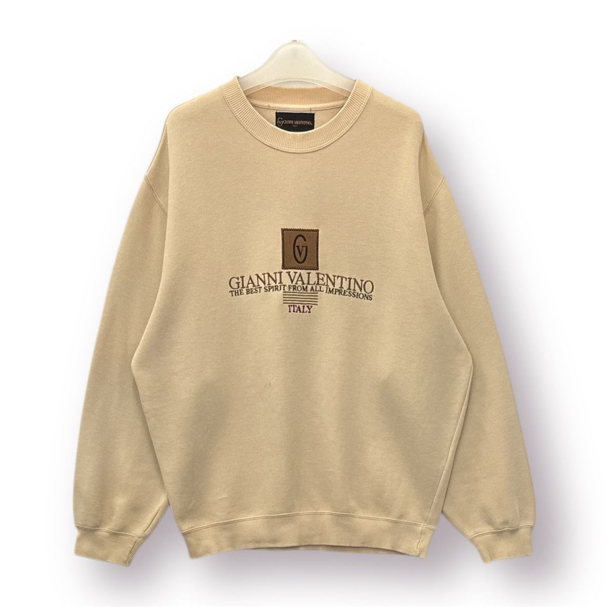 Gianni Valentino 🔥 VTG GIANNI VALENTINO EMROIDERY LOGO SWEATSHIRT - L Size US L / EU 52-54 / 3 - 1 Thumbnail