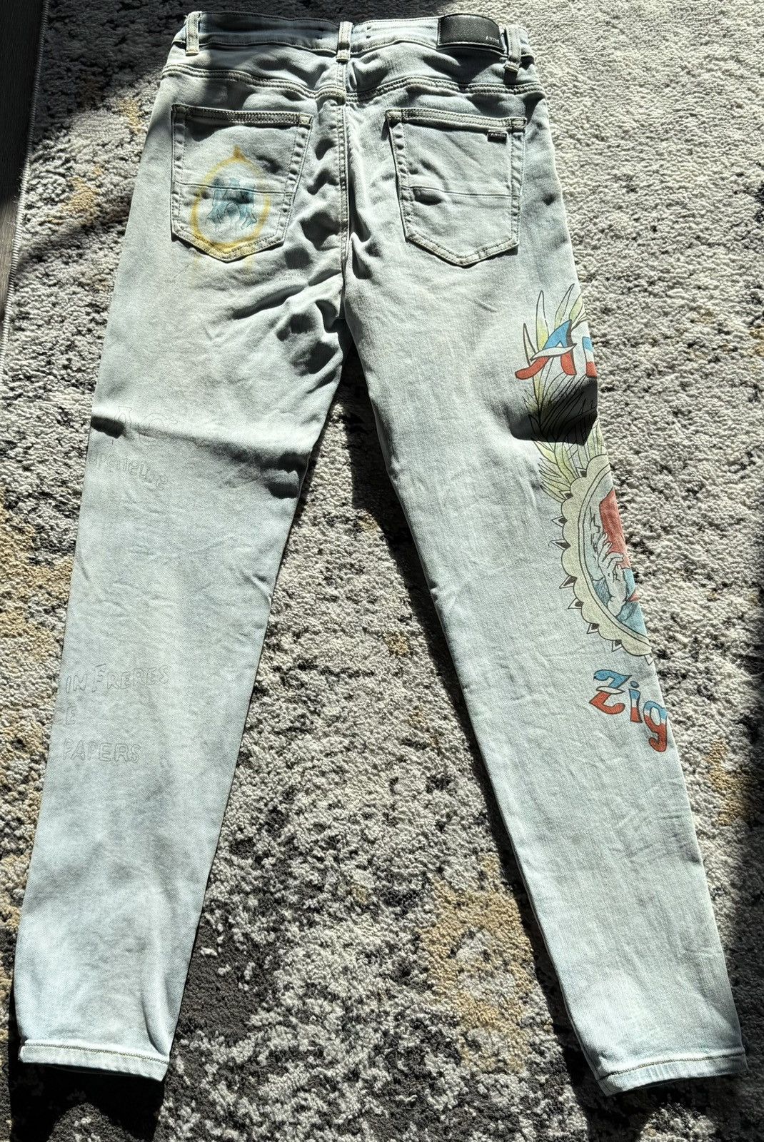 Amiri AMIRI - Zig Zag Edition - SIZE 32 - $1490 MSRP Size US 32 / EU 48 - 5 Thumbnail