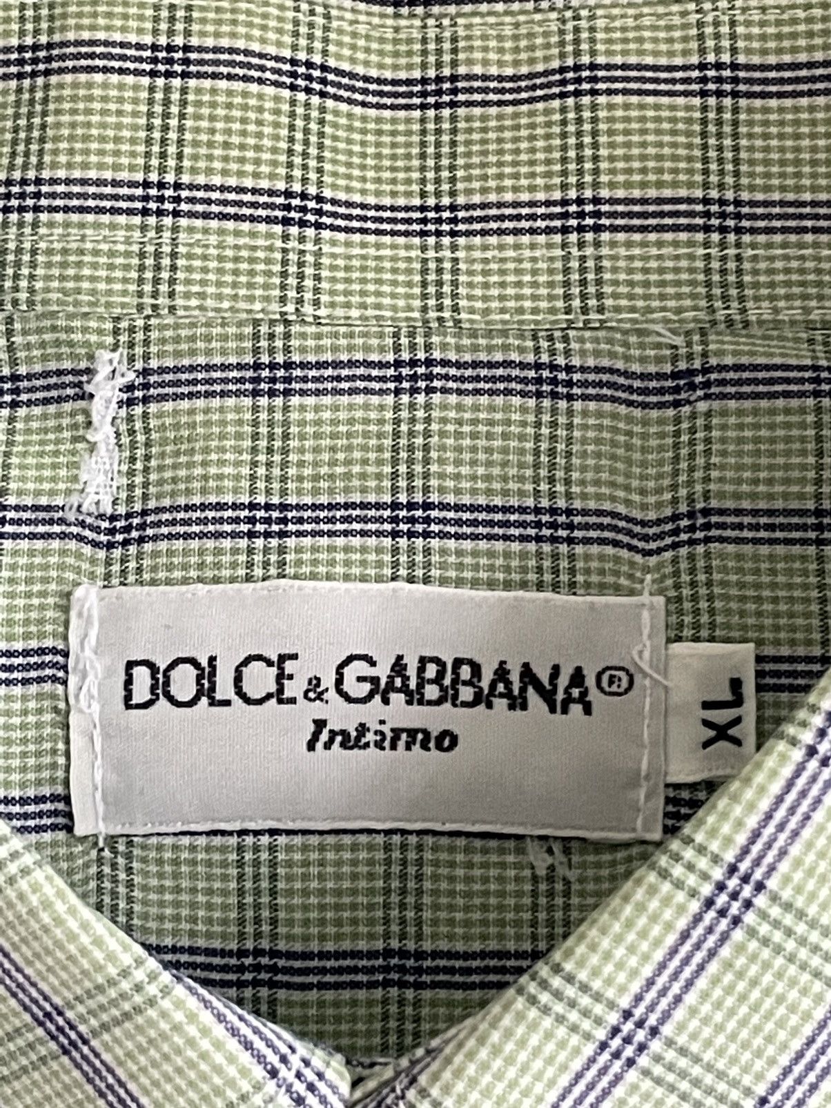Dolce & Gabbana × Vintage Vintage Dolce & Gabbana Flannel Shirt Button Up Size US XL / EU 56 / 4 - 8 Thumbnail