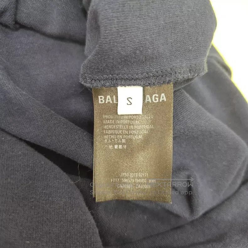 Balenciaga Balenciaga Dark Blue Short Sleeve T-Shirt, Size S Size US S / EU 44-46 / 1 - 4 Thumbnail