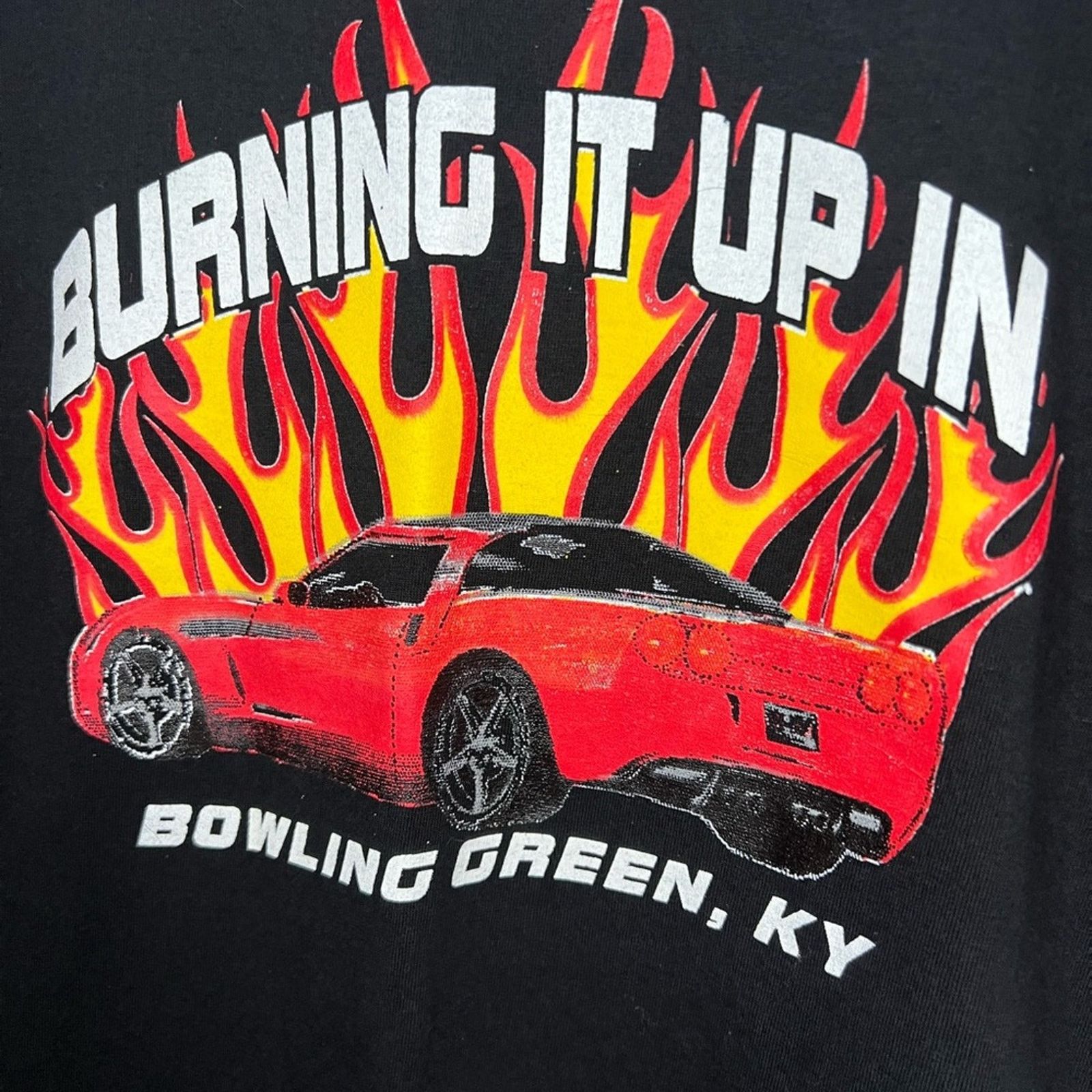 Other Vintage 90’s Corvette Flames Racing Shirt Murina Made in USA Size US L / EU 52-54 / 3 - 2 Thumbnail