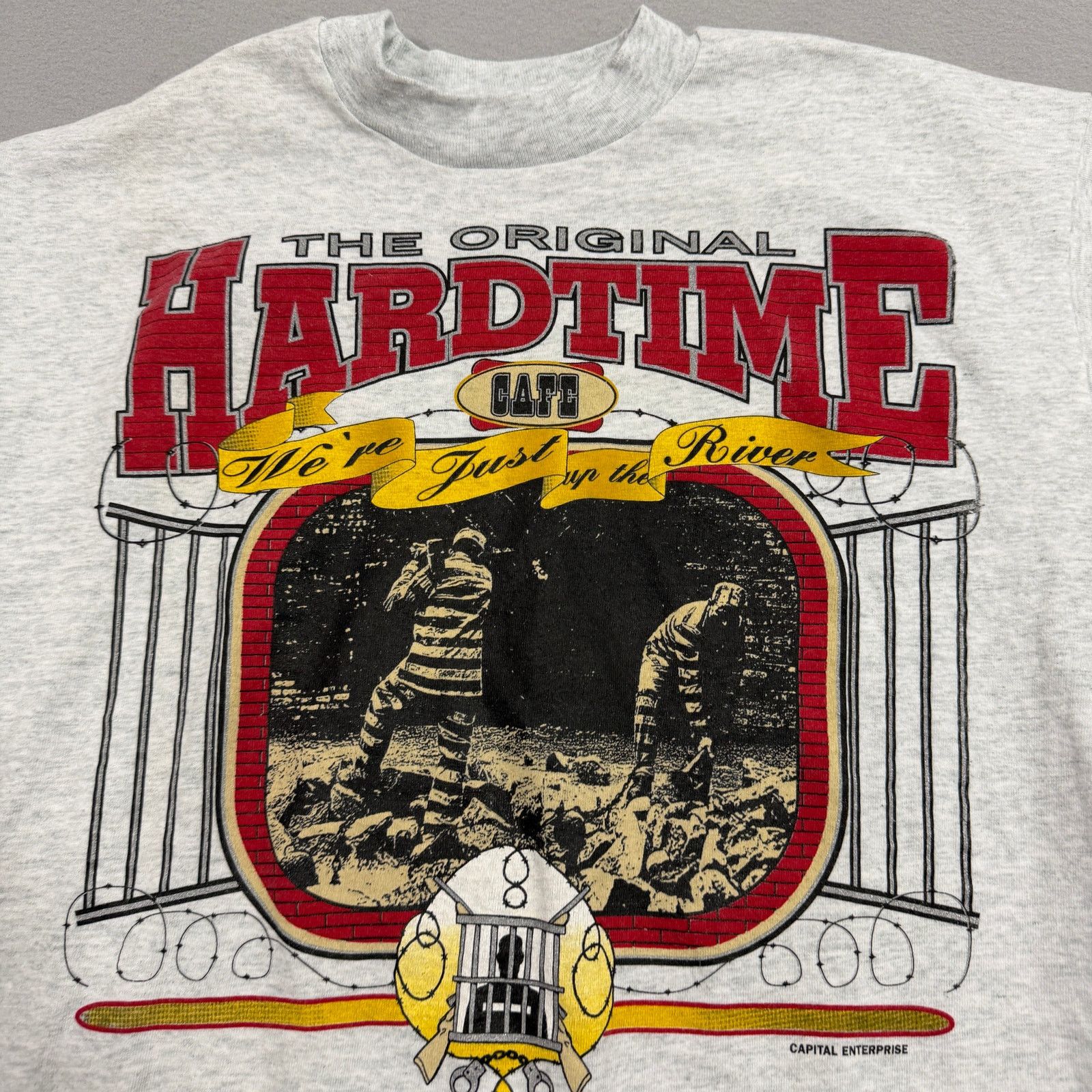 Vintage Vintage Hard Time Cafe Shirt Men's Large Gray 90s Michigan Size US L / EU 52-54 / 3 - 3 Thumbnail