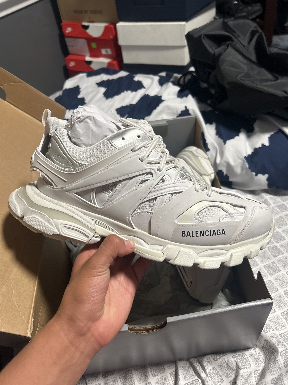 Balenciaga Balenciaga track White (Brand New) | Grailed