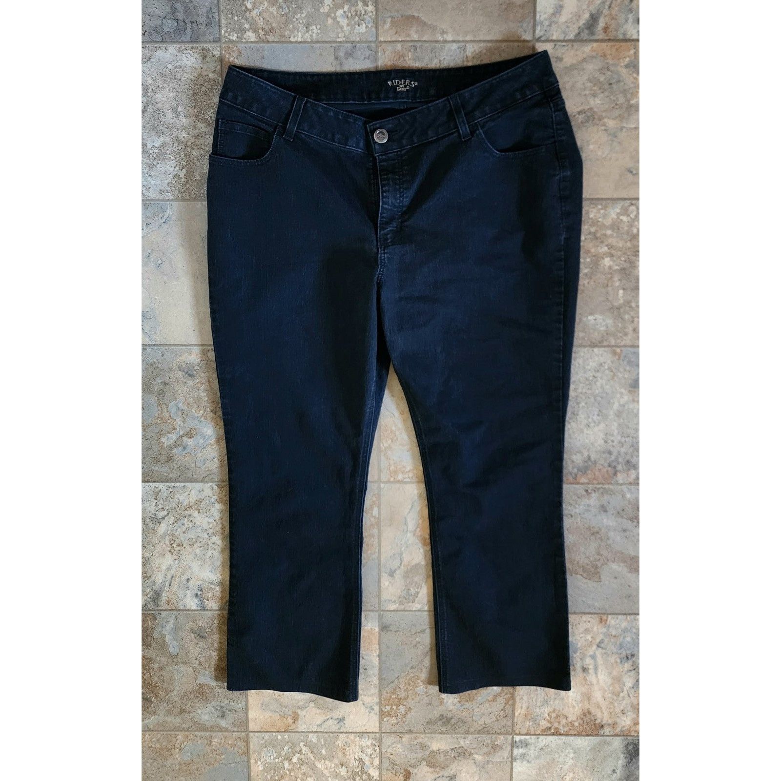 Lee Riders By Lee Womens Black Jeans 20W Boot Cut Size 42" / US 20 - 6 Thumbnail