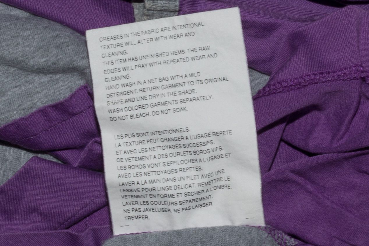 Tricot Comme des Garcons Panelled Purple Grey Vest Tank Top Size S / US 4 / IT 40 - 8 Thumbnail