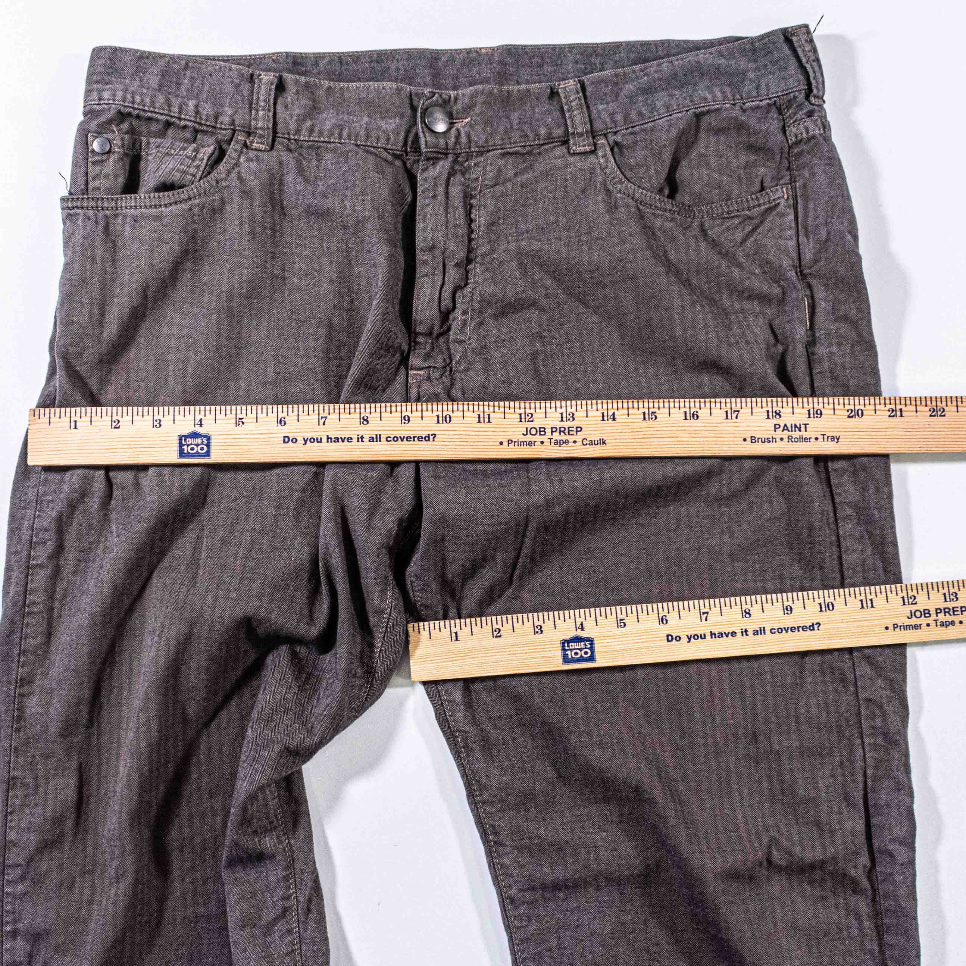 Canali Canali Herringbone 5 Pocket Pants Made in Italy 54 38x28 Size US 38 / EU 54 - 4 Thumbnail