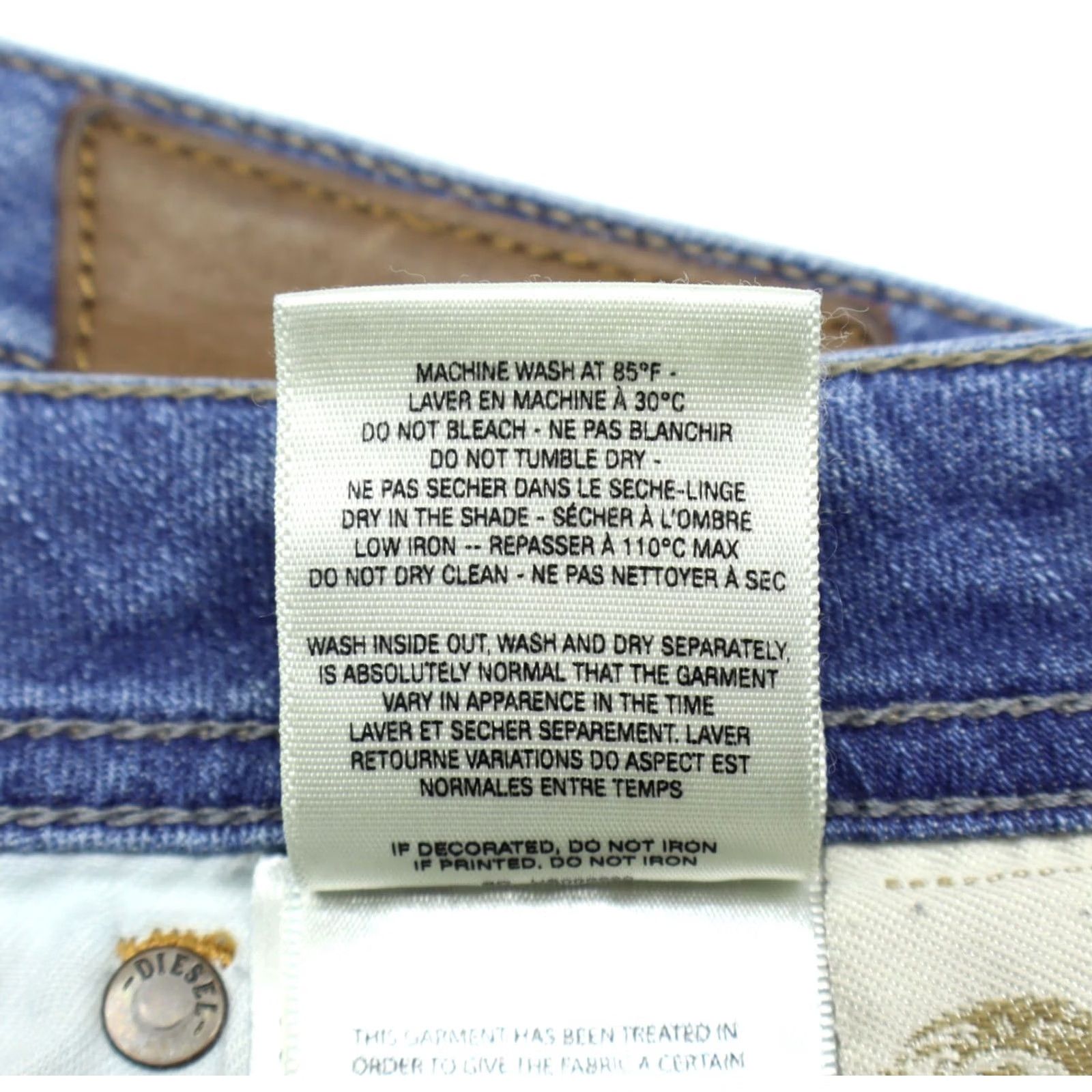 Diesel Diesel Jeans Shioner Slim Skinny 36X32 Blue Denim Cotton Elastane 5-Pocket Mens Jeans Size US 36 / EU 52 - 7 Thumbnail