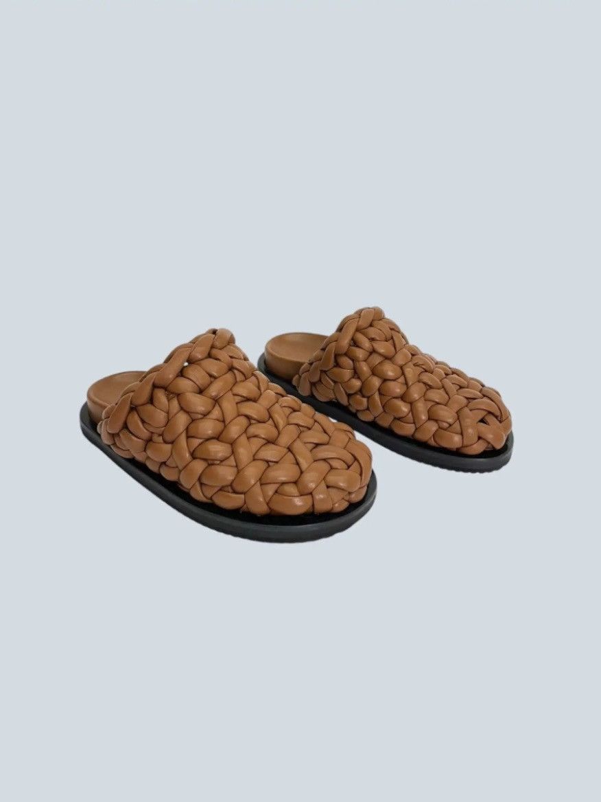 Alanui Alanui Icon slippers in woven leather, 38. Size US 8 / IT 38 - 2 Thumbnail