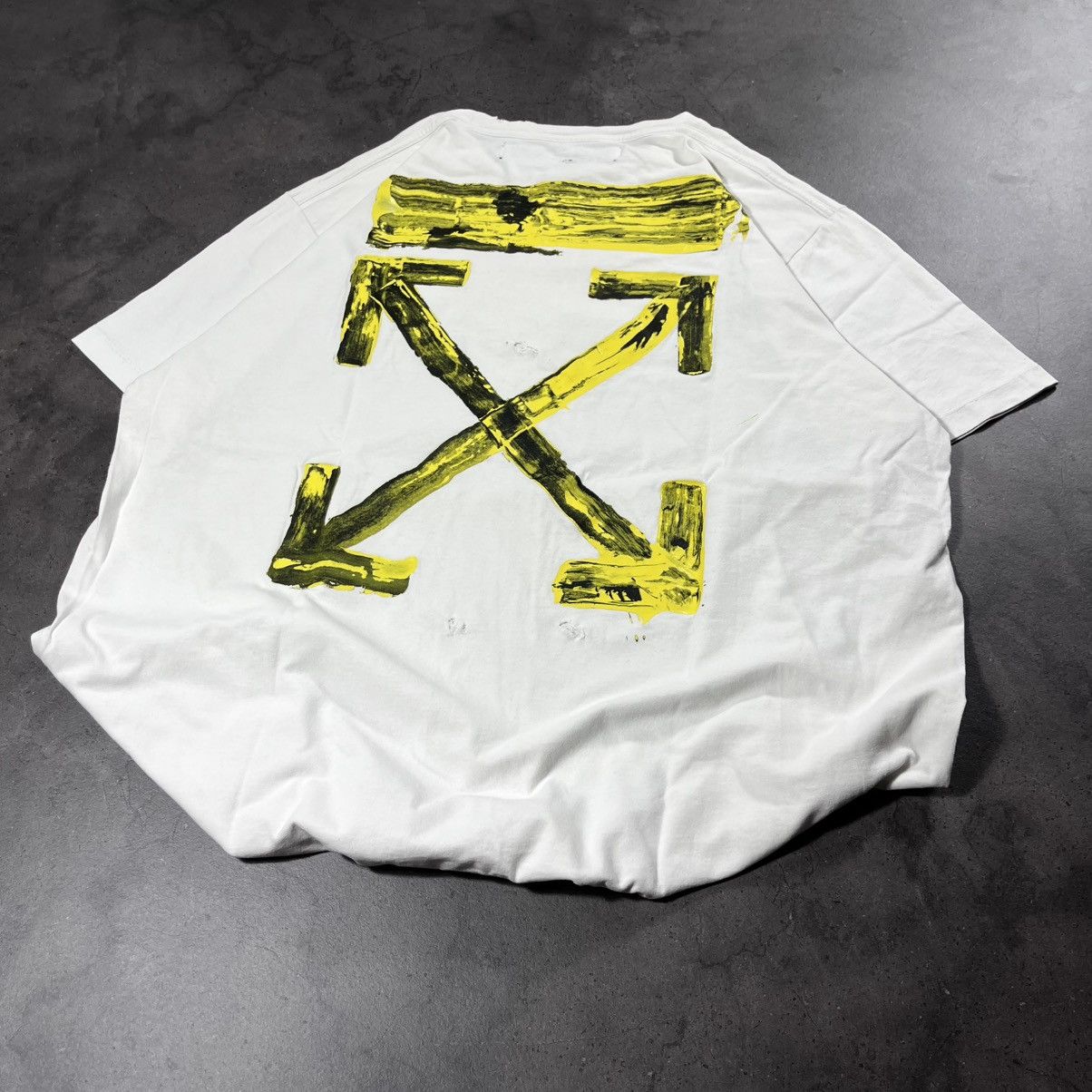 Off-White Virgil Abloh Era Off White Vintage Acrylic Arrows Tee Tshirt Size US XL / EU 56 / 4 - 2 Thumbnail