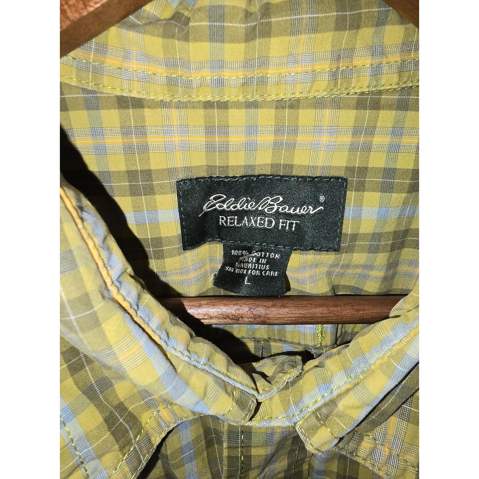 Other Eddie Bauer Button Up Shirt Large Plaid Relax Fit Button Top Size US L / EU 52-54 / 3 - 4 Thumbnail