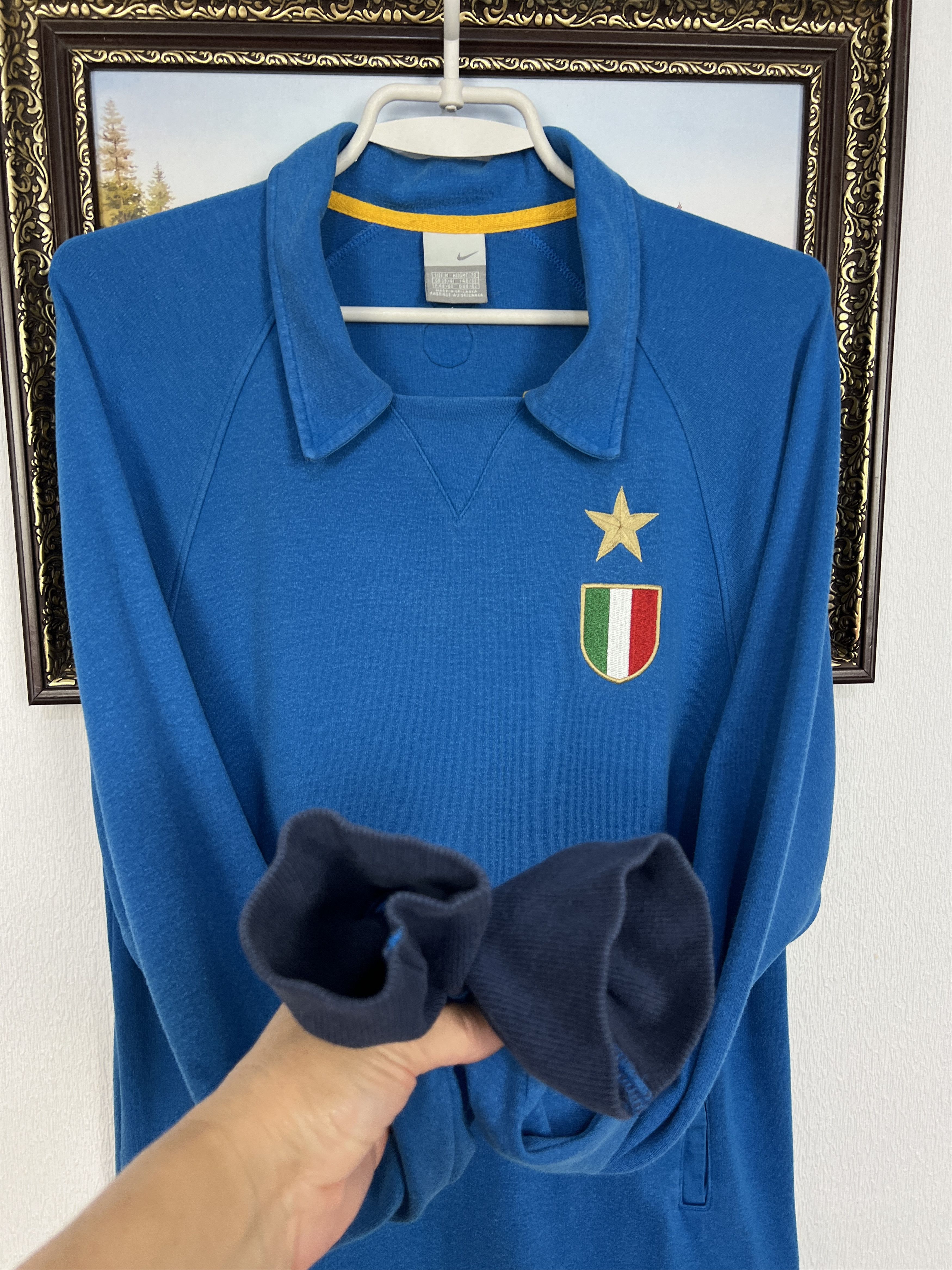 Nike Vintage Nike Inter Milan Football Sweatshirt Blue Track Top Size US M / EU 48-50 / 2 - 6 Thumbnail