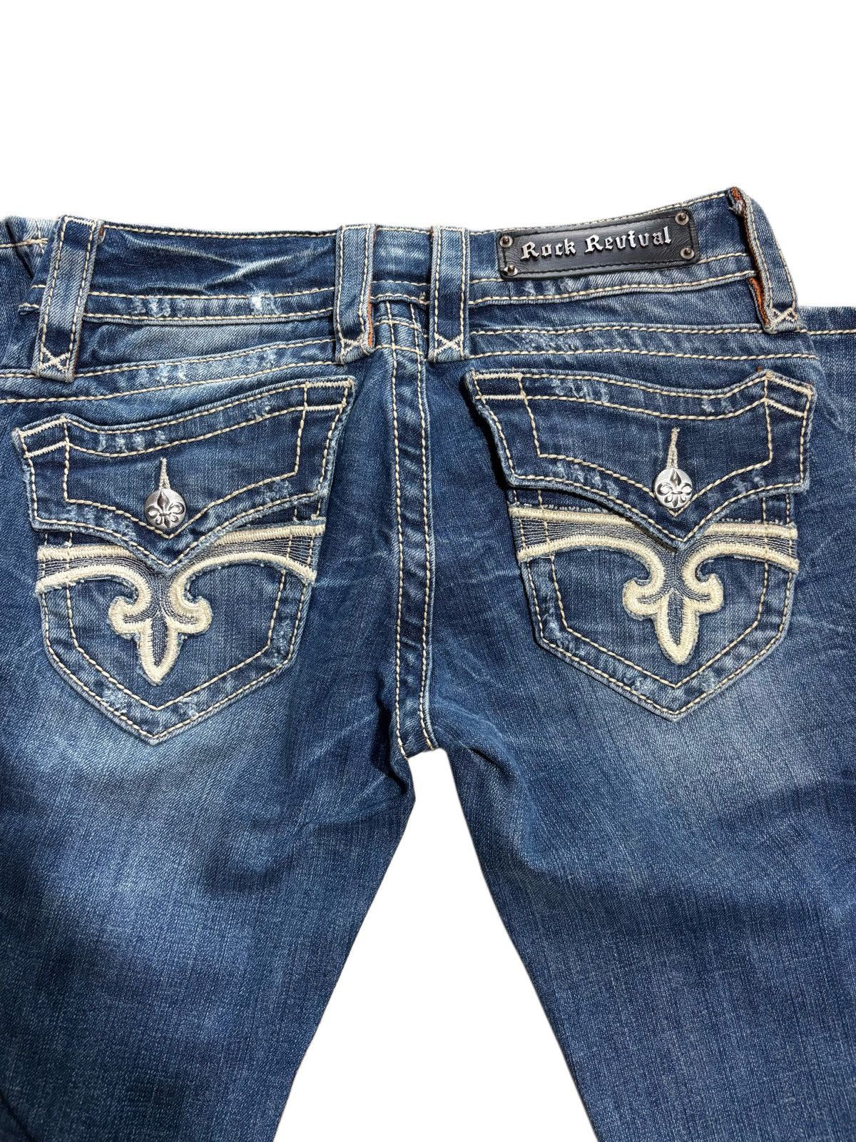 Rock Revival × Vintage Rock revival classic design bootcut low rise jeans Size 27" / US 4 / IT 40 - 4 Thumbnail