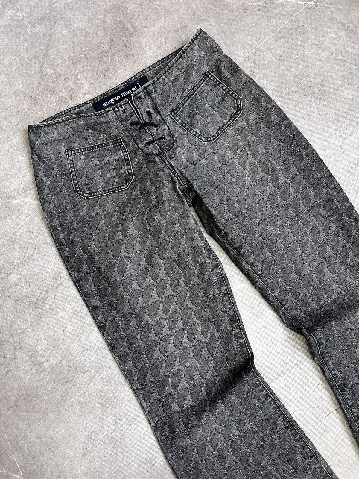Tornado Mart Overprint tornado mart style flared distressed jeans y2k Size US 32 / EU 48 - 2 Thumbnail