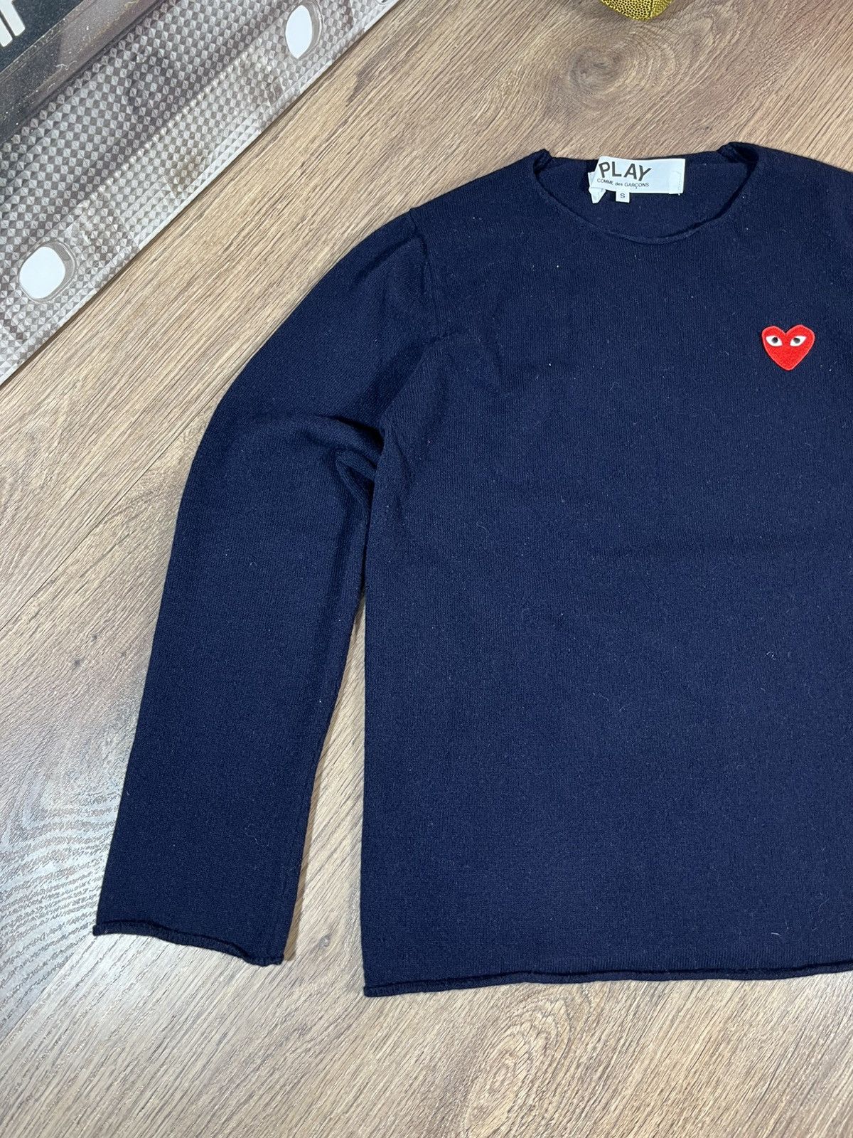 Comme des Garcons Comme Des Garcons Wool Sweater Heart Patch Size US S / EU 44-46 / 1 - 2 Thumbnail