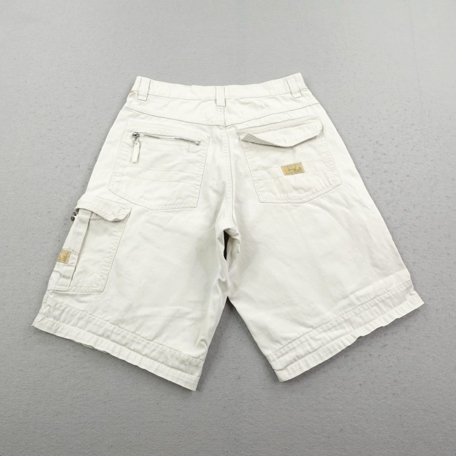 Southpole VINTAGE Southpole Shorts Men 32 Light Beige Cargo Baggy Loose Skater Hip Hop Y2K Mens hard to tract? Size US 32 / EU 48 - 7 Thumbnail
