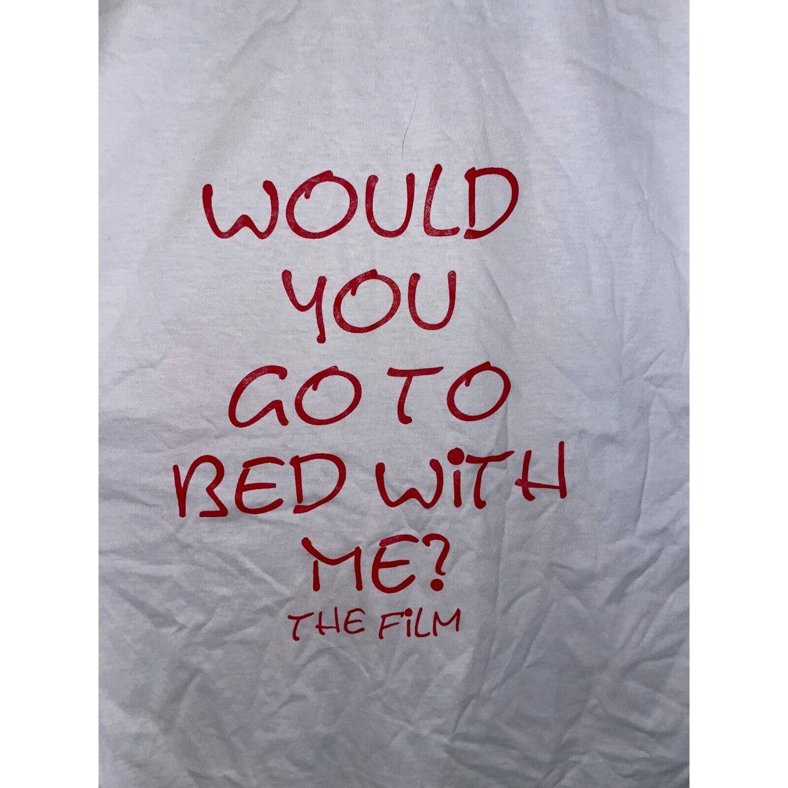 Jerzees × Vintage Vintage There is Only 1 Question The Film White Tee 90s L Size US L / EU 52-54 / 3 - 5 Thumbnail