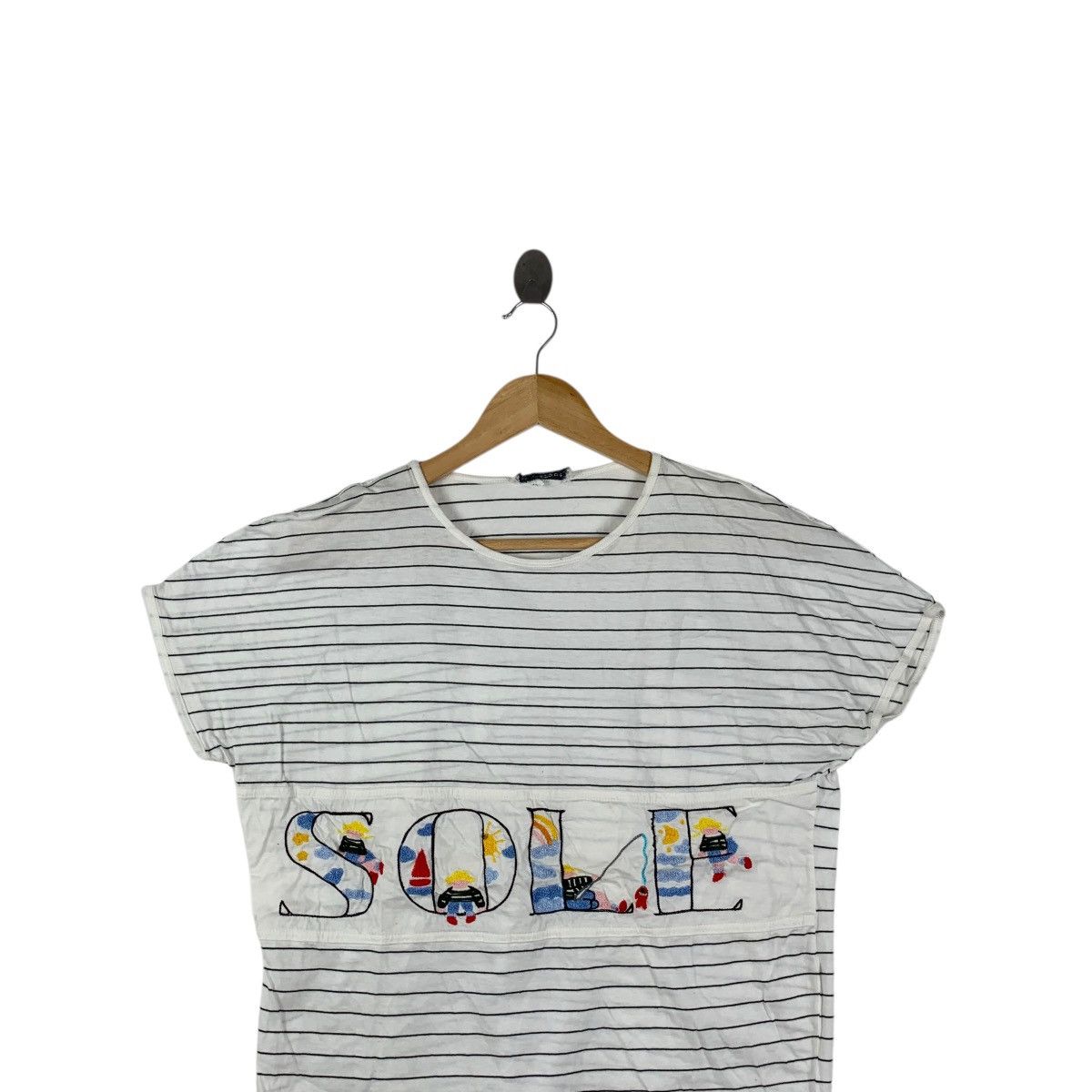 Vintage Vintage LUV TRICOT MILANO Made In Italy Sole Logo Tee Shirt Size S / US 4 / IT 40 - 2 Thumbnail