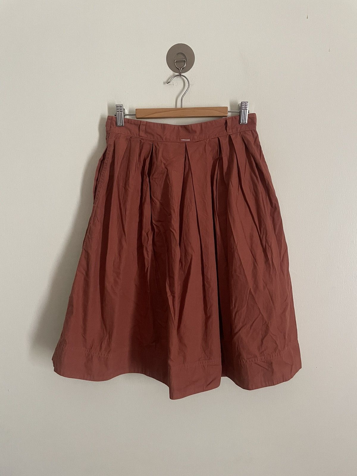 Designer × Margaret Howell Margaret Howell Pleat Midi Skirt Size 28" / US 6 / IT 42 - 2 Thumbnail