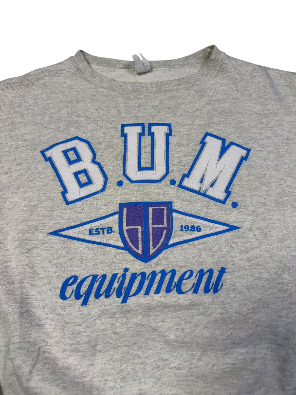 B.U.M Equipment VINTAGE BUM EQUIPMENT BODYBUILDING FITNESS SWEATER OVERSIZED Size US XL / EU 56 / 4 - 2 Thumbnail