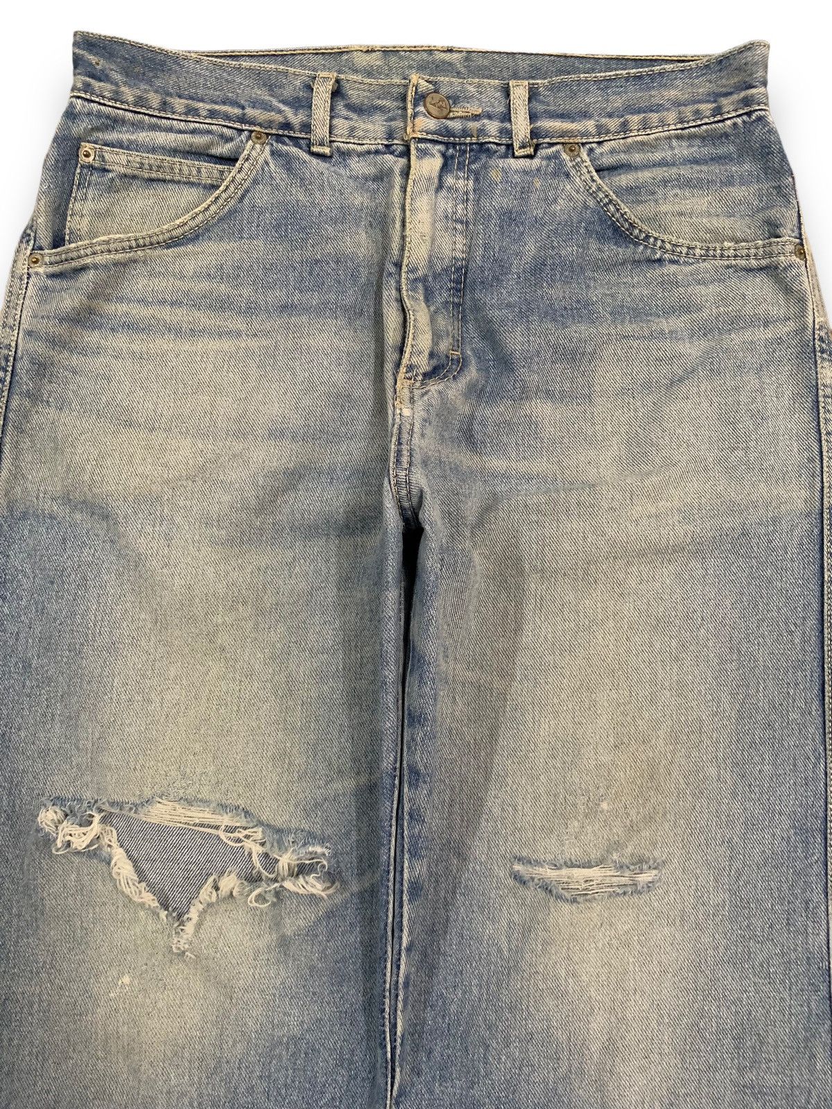 JNCO Vintage Japanese Brand Pool Blue Wash Baggy Distressed Jeans Size US 32 / EU 48 - 3 Thumbnail