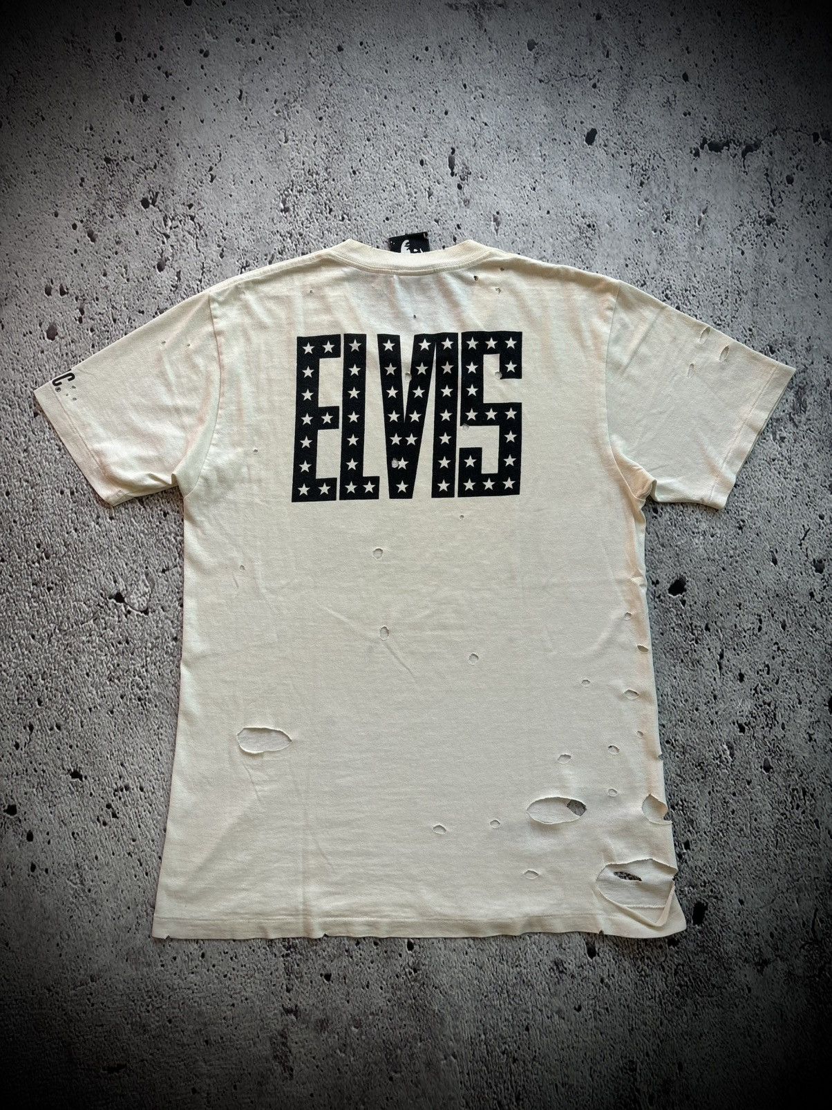 Hysteric Glamour Hysteric Glamour Elvis Presley Thrashed Tshirt Size US M / EU 48-50 / 2 - 2 Thumbnail