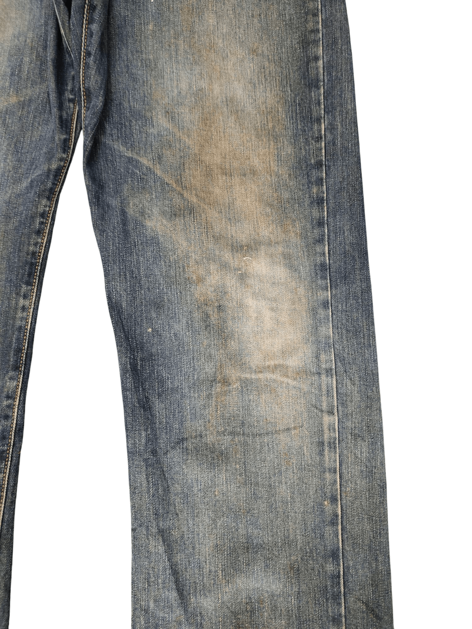 Edwin Vintage 90s Edwin Distress Faded Clawmark Rusty Denim Jeans Size US 32 / EU 48 - 4 Thumbnail