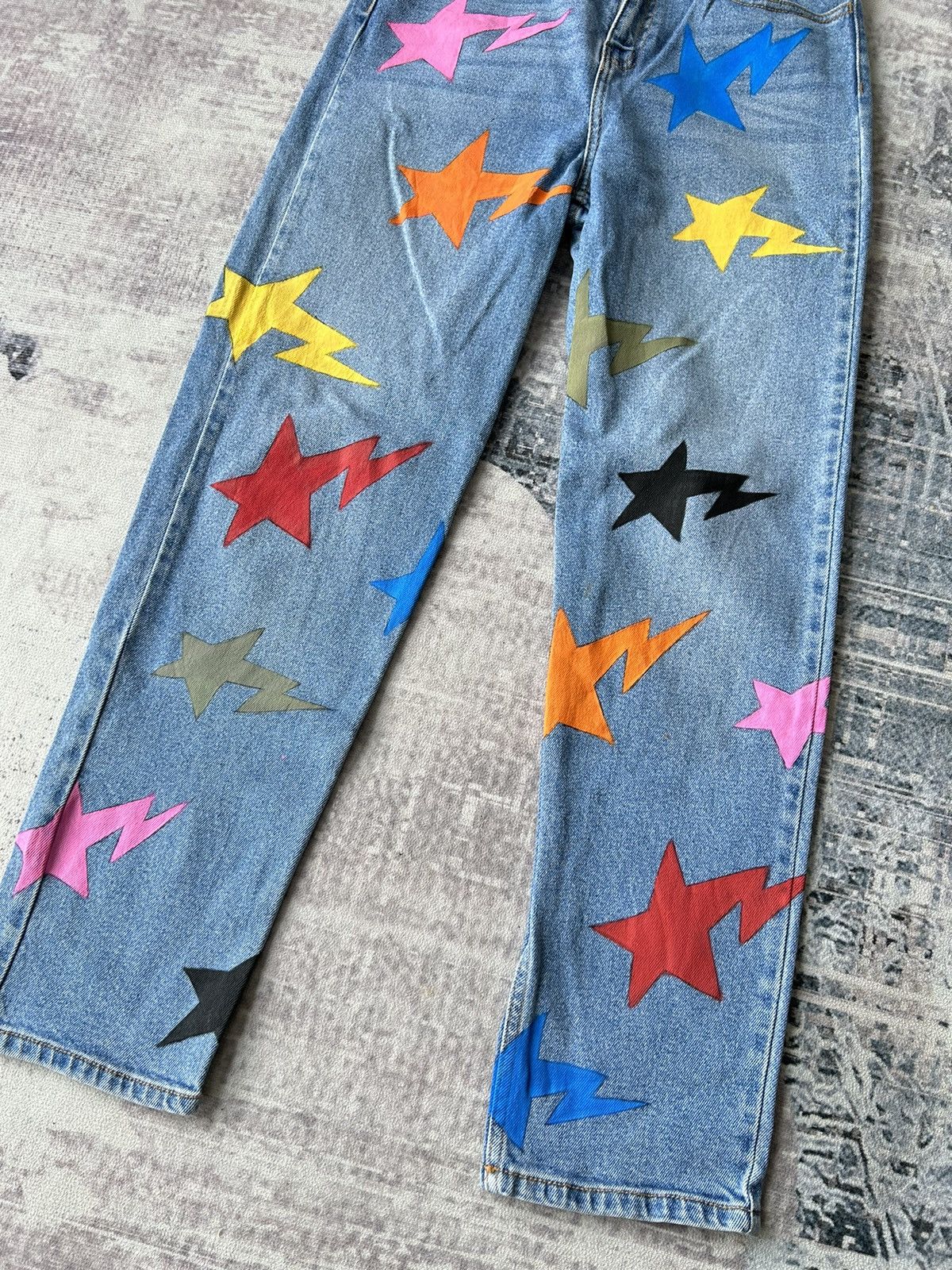 Japanese Brand Star Custom Monogram Jeans Size US 28 / EU 44 - 4 Thumbnail