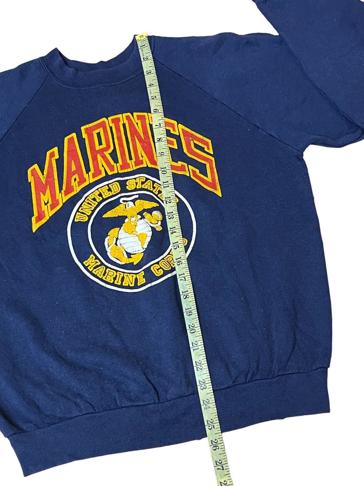 Vintage GRAIL🔥VINTAGE 90s US MARINE BIG LOGO PULLOVER SWEATSHIRT Size US L / EU 52-54 / 3 - 7 Thumbnail