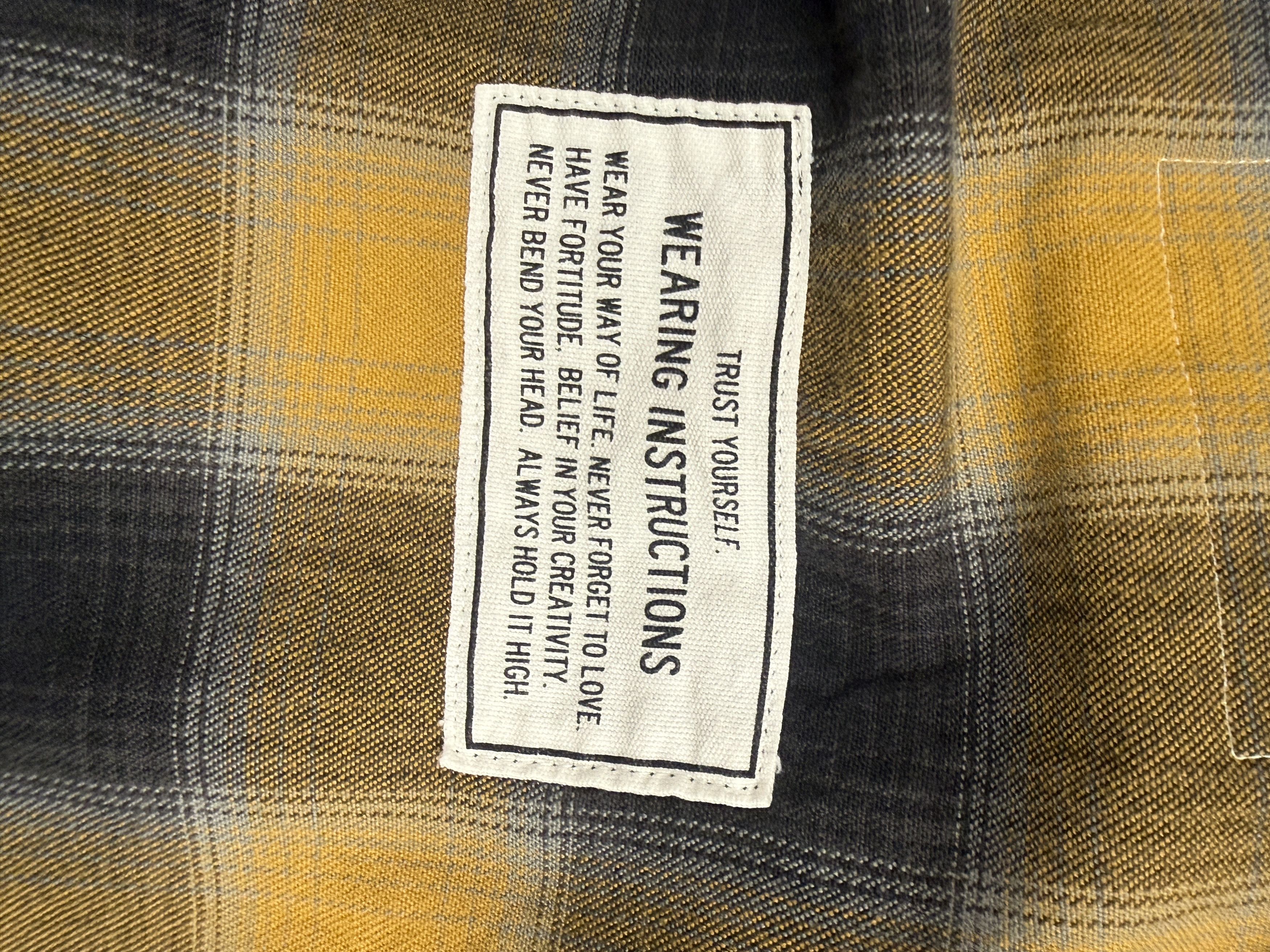Maison MIHARA YASUHIRO Maison MIHARA YASUHIRO Double Layered Check Shirt "Yellow" Size US L / EU 52-54 / 3 - 13 Thumbnail