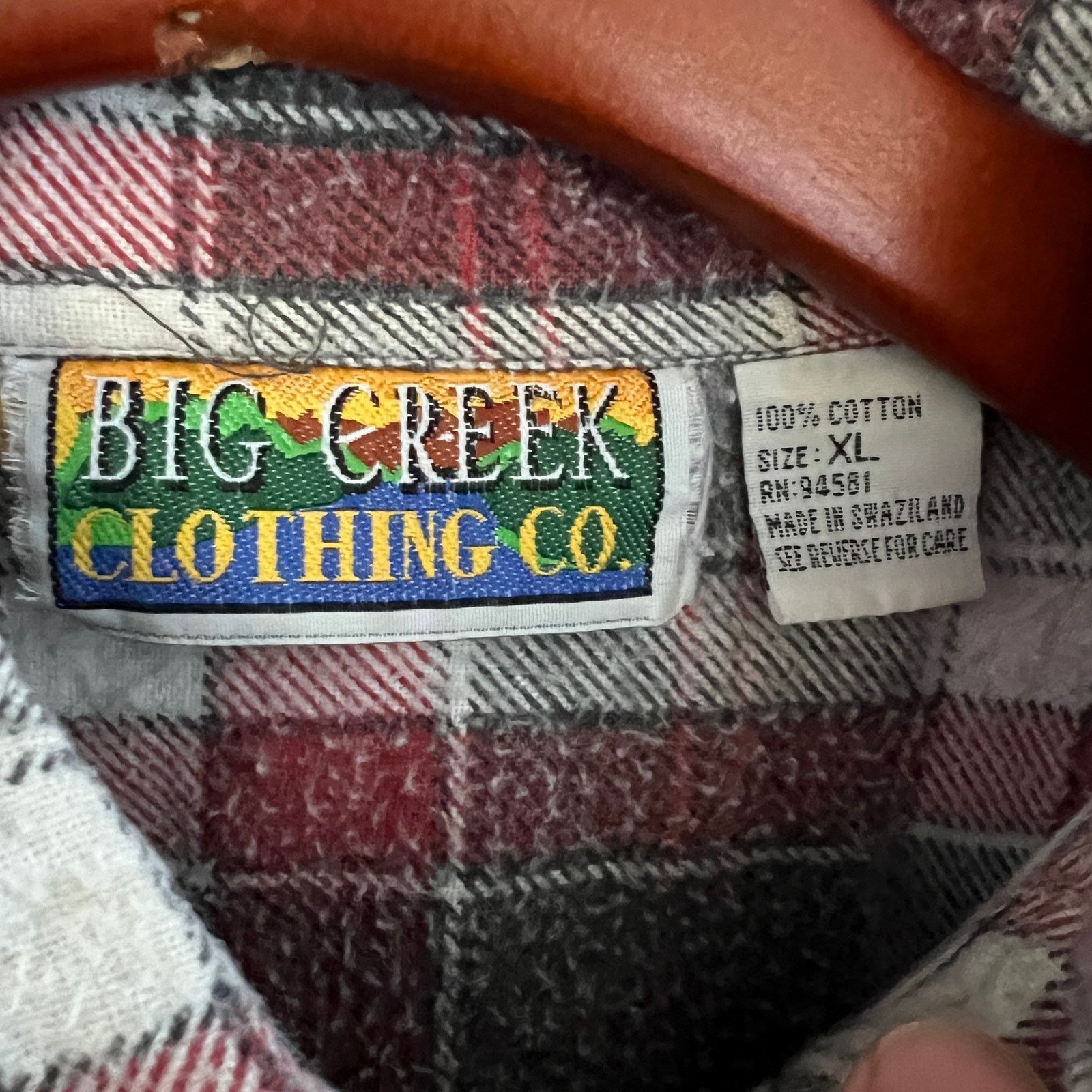 Vintage VTG Big Creek Men's Flannel Shirt XL 25x30 Size US XL / EU 56 / 4 - 3 Thumbnail