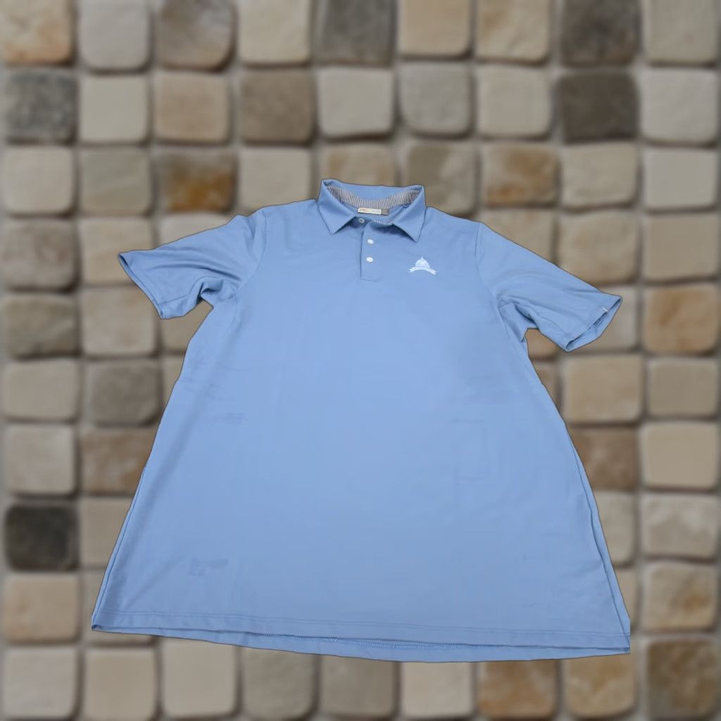 KJUS KJUS Performance Polo Shirt Mens XL Blue Solid Stretch Golf Size US XL / EU 56 / 4 - 1 Thumbnail