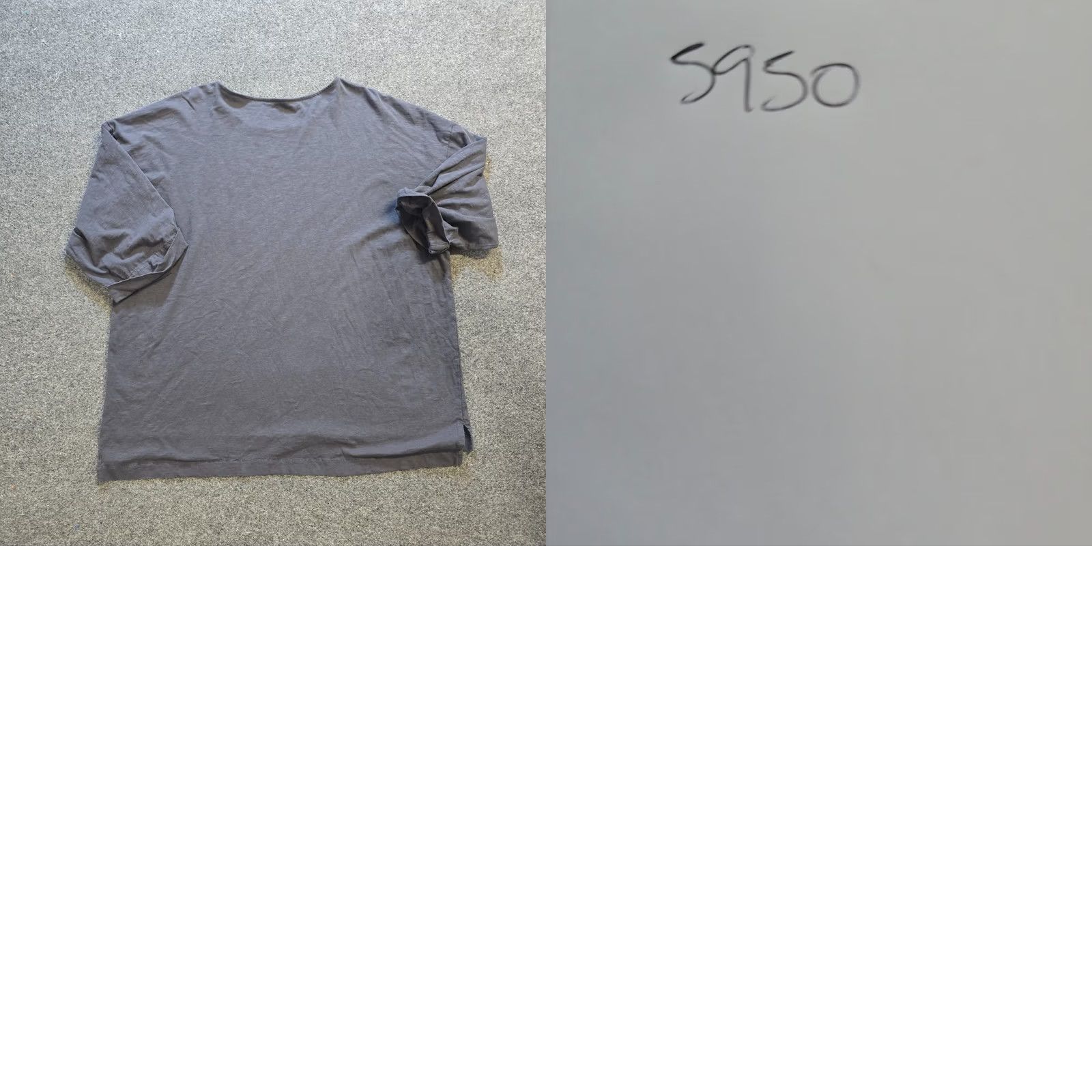 J. Jill J. Jill Top Womens XL Gray 3/4 Sleeve Stretch Relaxed Lagenlook Shirt Blouse Womens Mens? Size XL / US 12-14 / IT 48-50 - 8 Thumbnail