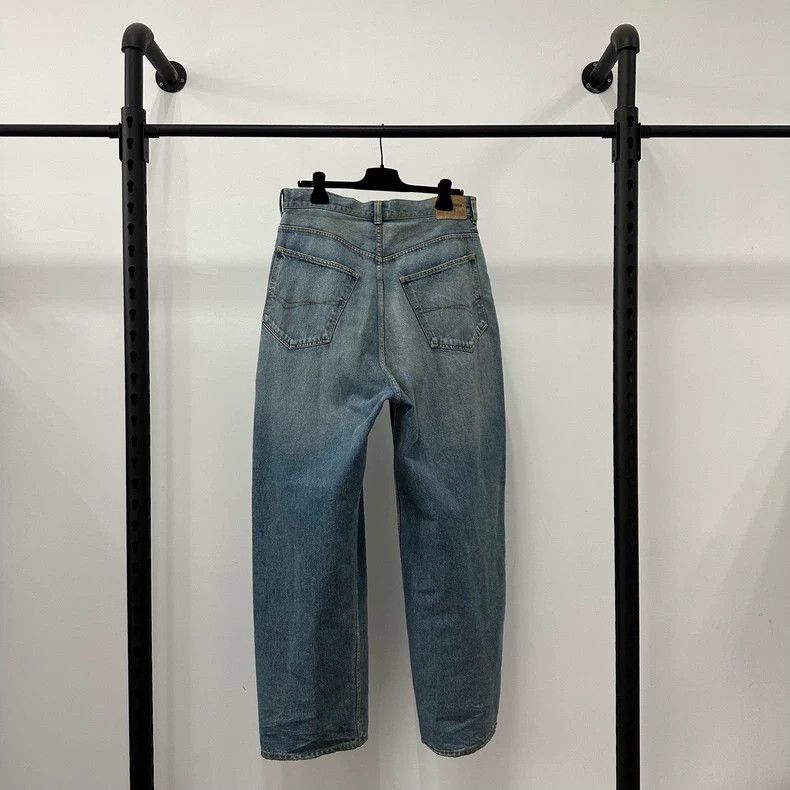 Balenciaga Balenciaga size s FW22 Storm Show Baggy Washed Worn Wide Le Size US 28 / EU 44 - 2 Thumbnail